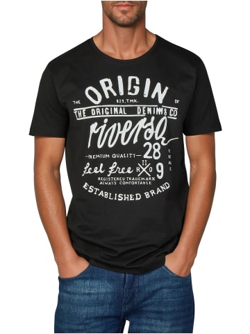 riverso  T-Shirt RIVLeon in Schwarz