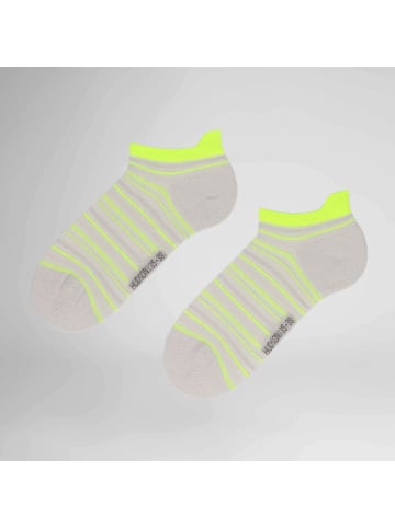 Hudson Sneakersocken Line gemustert in Fresh yellow