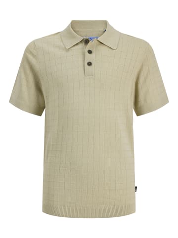 JACK & JONES Junior Gestricktes Polo in Alfalfa 1