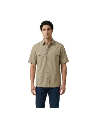 Armani Exchange Beige Baumwolle Kurzarmhemd