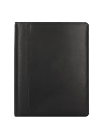 Alassio Monza Schreibmappe Leder 34 cm in schwarz