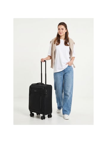 D&N Travel Line 9804 4 Rollen Kabinentrolley S 55 cm black