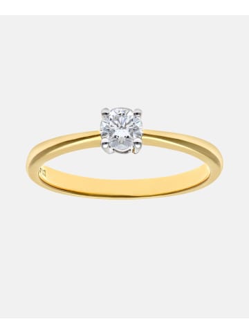 Diamant L'éternel Ring aus 375 Gelbgold mit 0.25 Karat Diamant