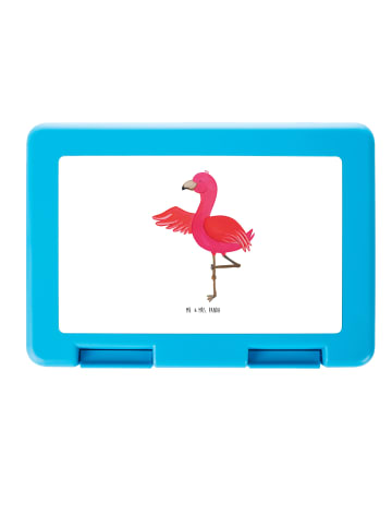 Mr. & Mrs. Panda Bento Box Flamingo Yoga ohne Spruch in Weiß