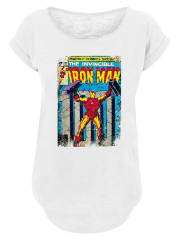 F4NT4STIC Long Cut T-Shirt Marvel Iron Man Cover in weiß