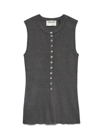 Vero Moda Weste in Dark Grey Melange