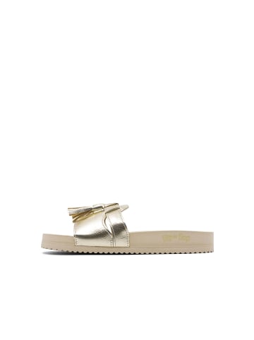 Flip Flop Sandale "pool*tassel" in gold