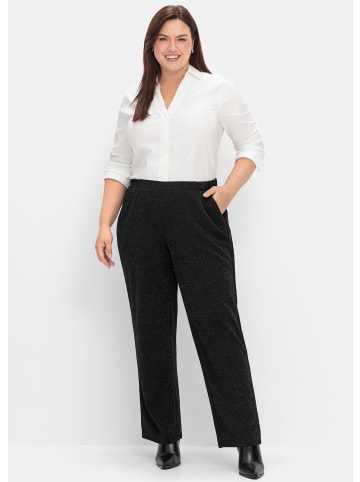 sheego Stoff-Hose in schwarz