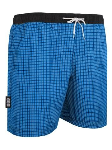 GUGGEN MOUNTAIN Badehose Kariert in Blau