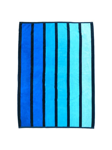 Le Comptoir de la Plage Strandtuch "Happy Blue XL" in Blau