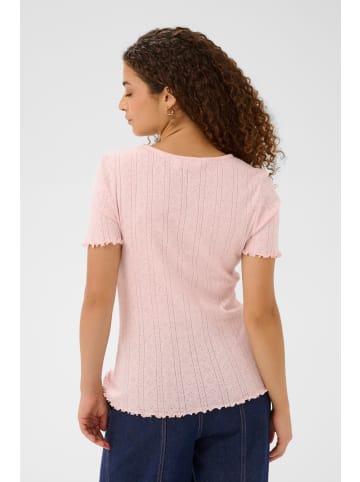 SAINT TROPEZ T-Shirt kurzarm GruSZ Fitted in Chalk Pink Melange