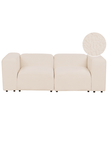 Beliani 2-Sitzer Sofa FALSTERBO in Beige - (W) 204 x (H) 70 x (L) 105 cm