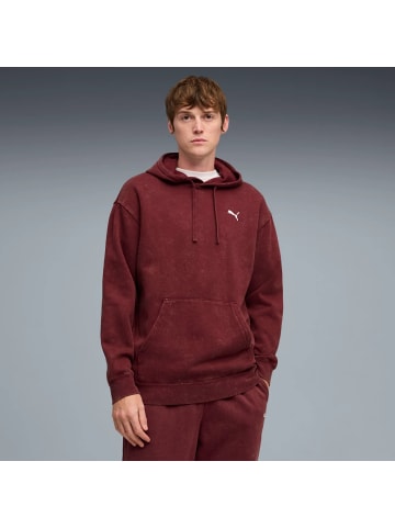 Puma Elevated Relaxed Wash mit Kägurutaschen in rot