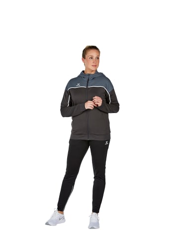erima Damen Change By Erima Trainingsjacke mit Kapuze in black grey/slate grey/weiß