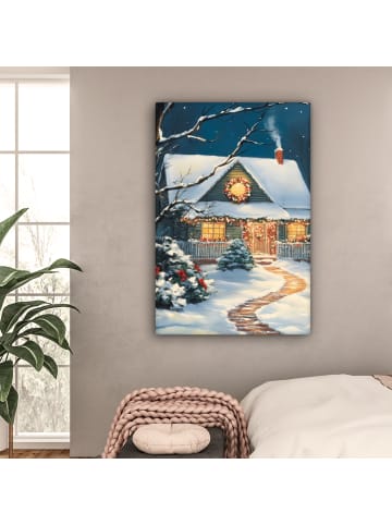 MuchoWow Leinwand Bilder Smaragdgrün