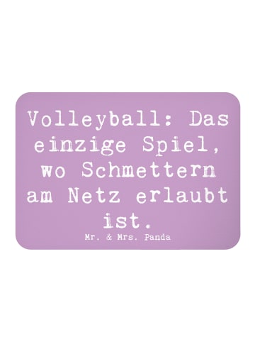 Mr. & Mrs. Panda Magnet Spruch Volleyball Schmettern mit Spruch in Lavendeltraum