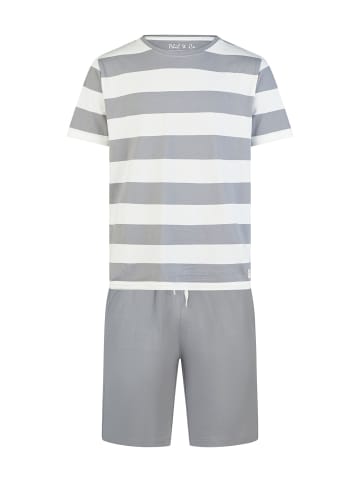 Phil & Co. Berlin  Pyjama Monday in grau/streifen