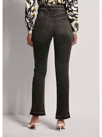 MADELEINE Five-Pocket-Hose mit schrägem Beinsaum in grey