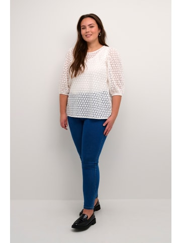 KAFFE curve Langarm-Bluse KClorena in Chalk
