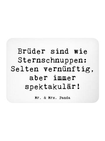 Mr. & Mrs. Panda Magnet Spruch Brüder Sternschnuppen mit Spruch in Weiß