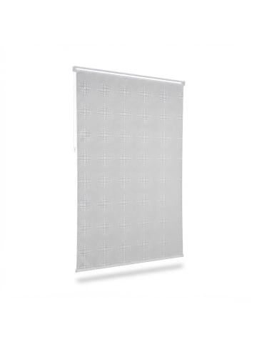 relaxdays Duschrollo in Weiß - (B)100 x (H)240 cm
