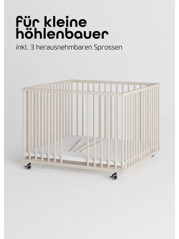 Sämann Sämann Laufgitter Matratze SleepPlus, Lattenrost & Sprossen sahara dust Premium