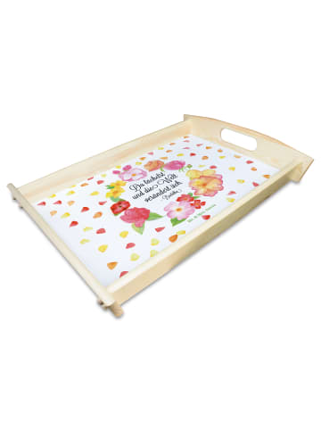 Mr. & Mrs. Panda sofatablett Du Lächelst mit Spruch in Bunt