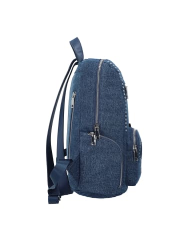 Desigual Mickey Rock Denim City Rucksack 35 cm in blau