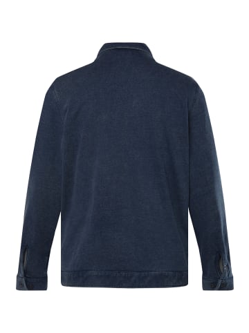 JP1880 Sweatjacke in dark blue denim