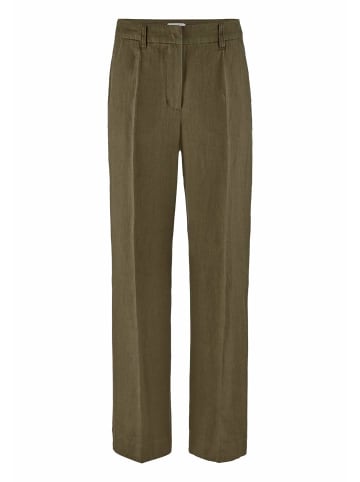 Hessnatur Hessnatur Hose Straight Leg aus reinem Leinen in goldoliv