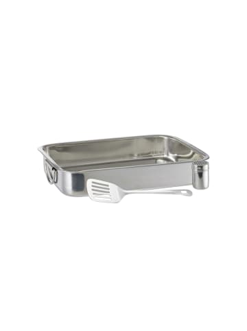 relaxdays Auflaufform Set 3 teilig in Silber