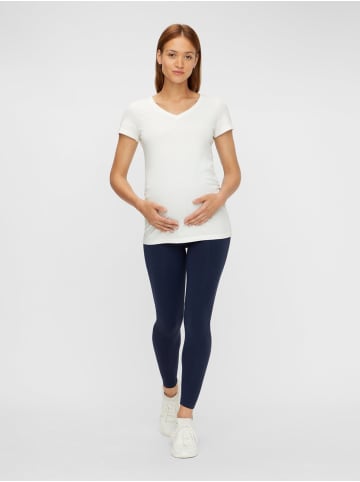 mama licious Umstands Leggings Bauch Yoga Hose für Schwangere in Navy