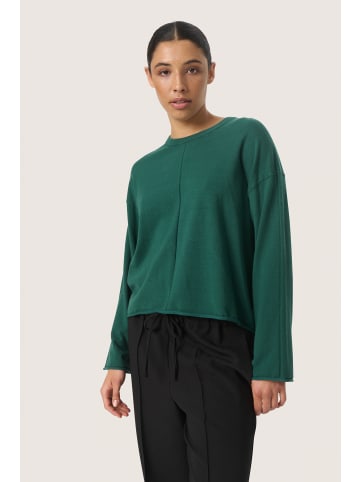 Soaked in Luxury Strickpullover SLSpina Baggy fit in Rain Forest