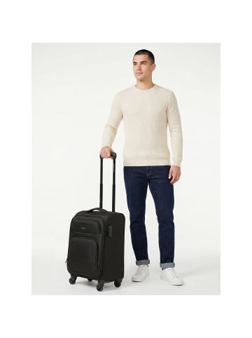 Smartbox Edition 04 4 Rollen Kabinentrolley 55 cm mit Dehnfalte black