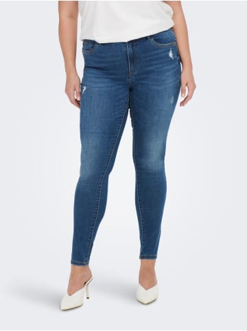 ONLY Carmakoma Skinny Mid Waist Jeans Plus Size CARSALLY in Blau