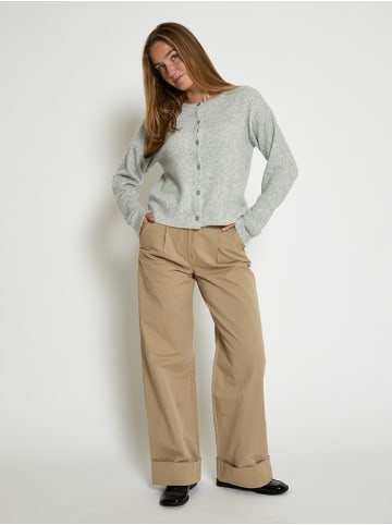 Peppercorn Strickjacke in Light Grey Melange