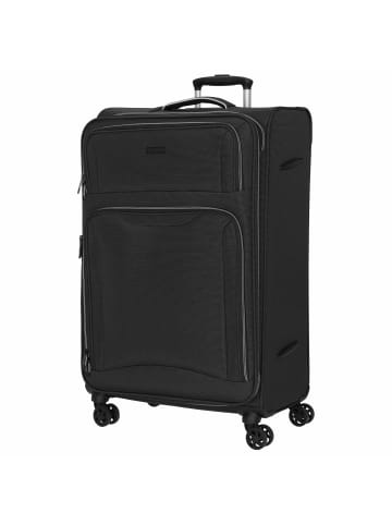 D&N Travel Line 9204 - 4-Rollen-Trolley L 76 cm (grau) in schwarz