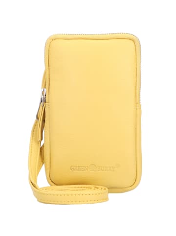 Greenburry Nappa Umhängetasche Leder 10.5 cm in yellow