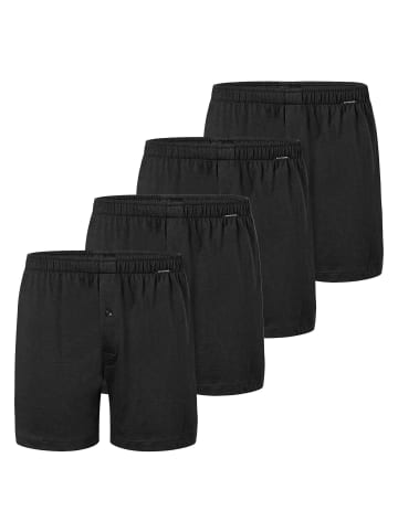 Schiesser Boxershort 4er Pack in Schwarz