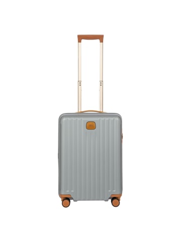 BRIC`s Capri - 4-Rollen-Trolley mit USB-Anschluss 55 cm in silver