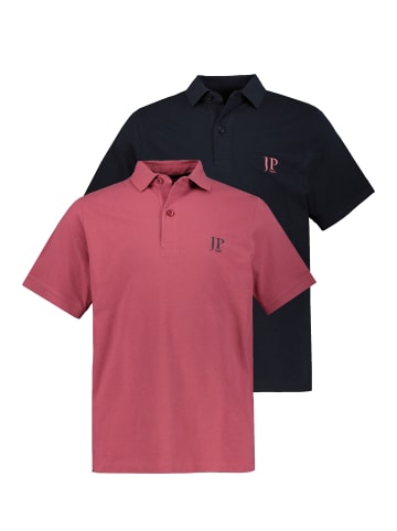 JP1880 Poloshirt in dunkelrosa