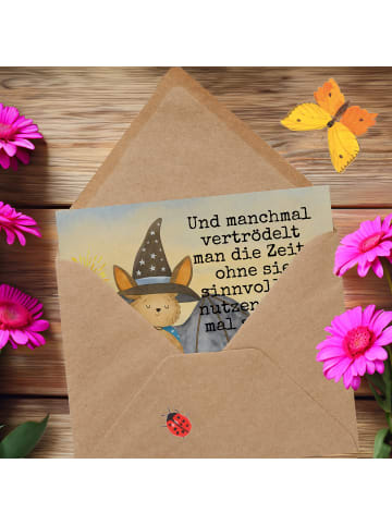 Mr. & Mrs. Panda Einladungskarte Fledermaus Zauberer Design mit ... in Weiß