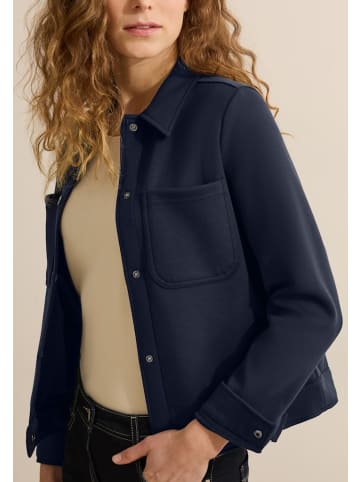 Cecil Kurze Sweatjacke in Blau