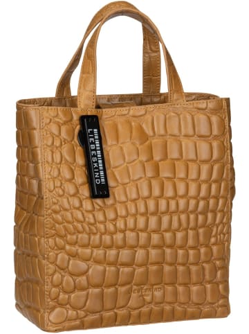 LIEBESKIND BERLIN Handtasche Paper Bag S20 Croco in Golden Amber