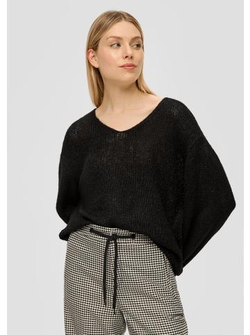 s.Oliver Strickpullover langarm in Schwarz