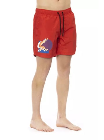 Bikkembergs Rot Polyester Herren Bade Kurz