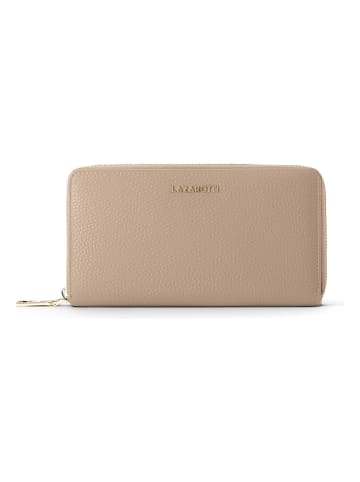Lazarotti Bologna Leather XL Zip-Around Geldbörse Leder 19 cm sand