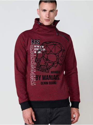 KOROSHI Sweatshirt. in rot
