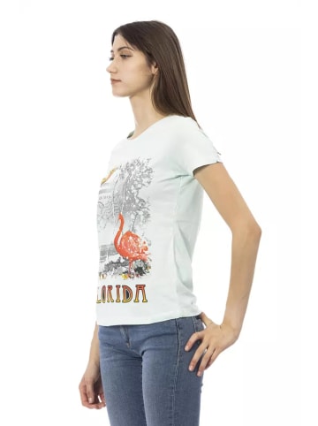 Trussardi Action Hellblau Hell Blau Baumwolle Damen T-Shirt