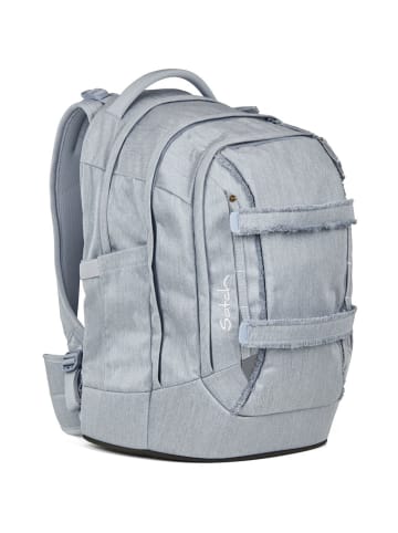 Satch Pack Schulrucksack Set 3-tlg. Washed Blue 2025 in grau